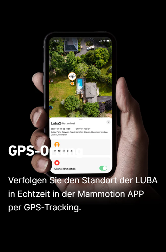 Mammotion LUBA 2 AWD: GPS Orientierung