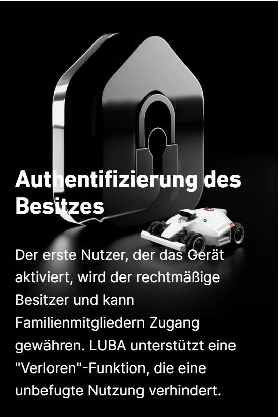 Mammotion LUBA 2 AWD: Dein Gerät dein Besitz